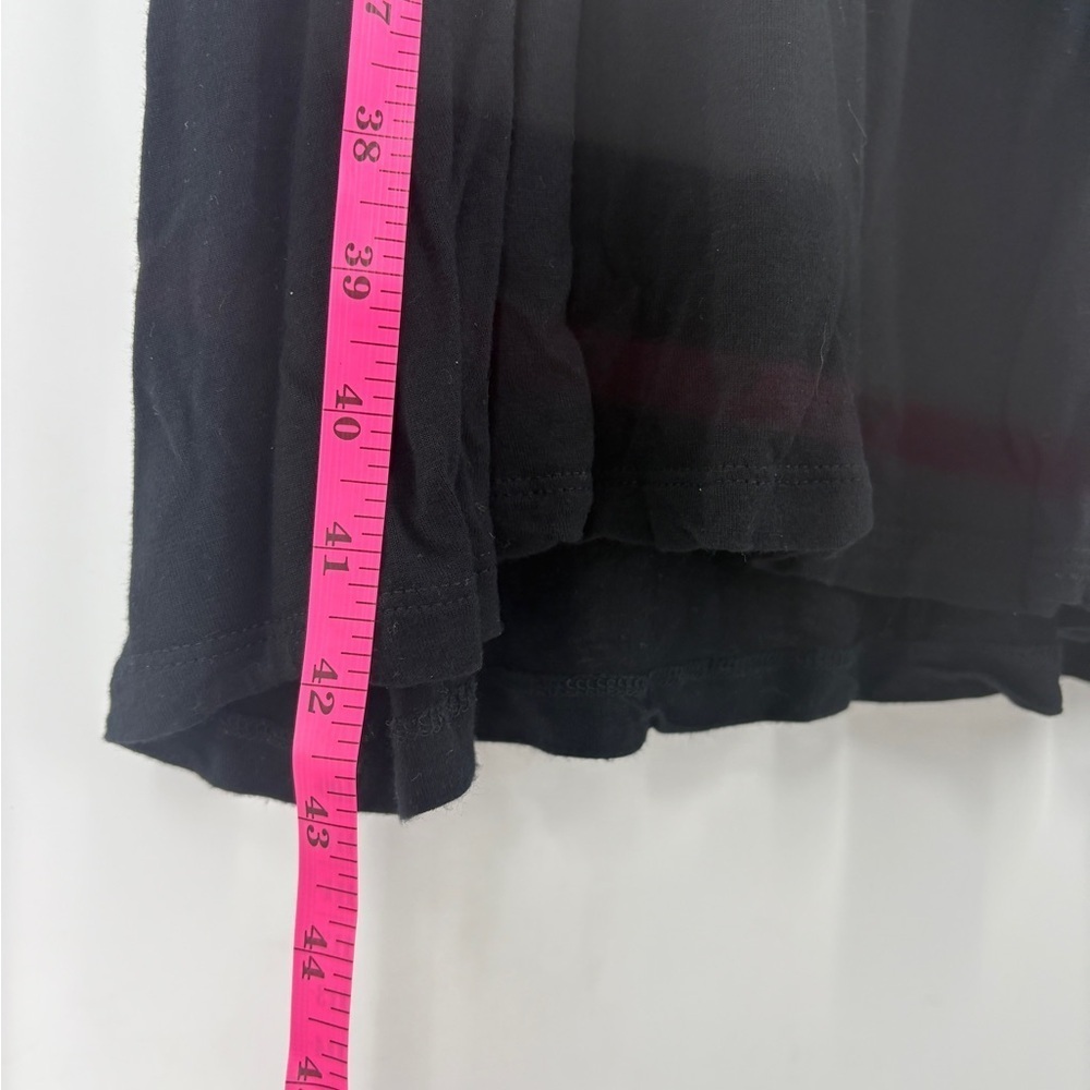 Earthbound Black Viscose Dress W/ Gold Accent Elastic Waist -Size medium - Picture 9 of 9